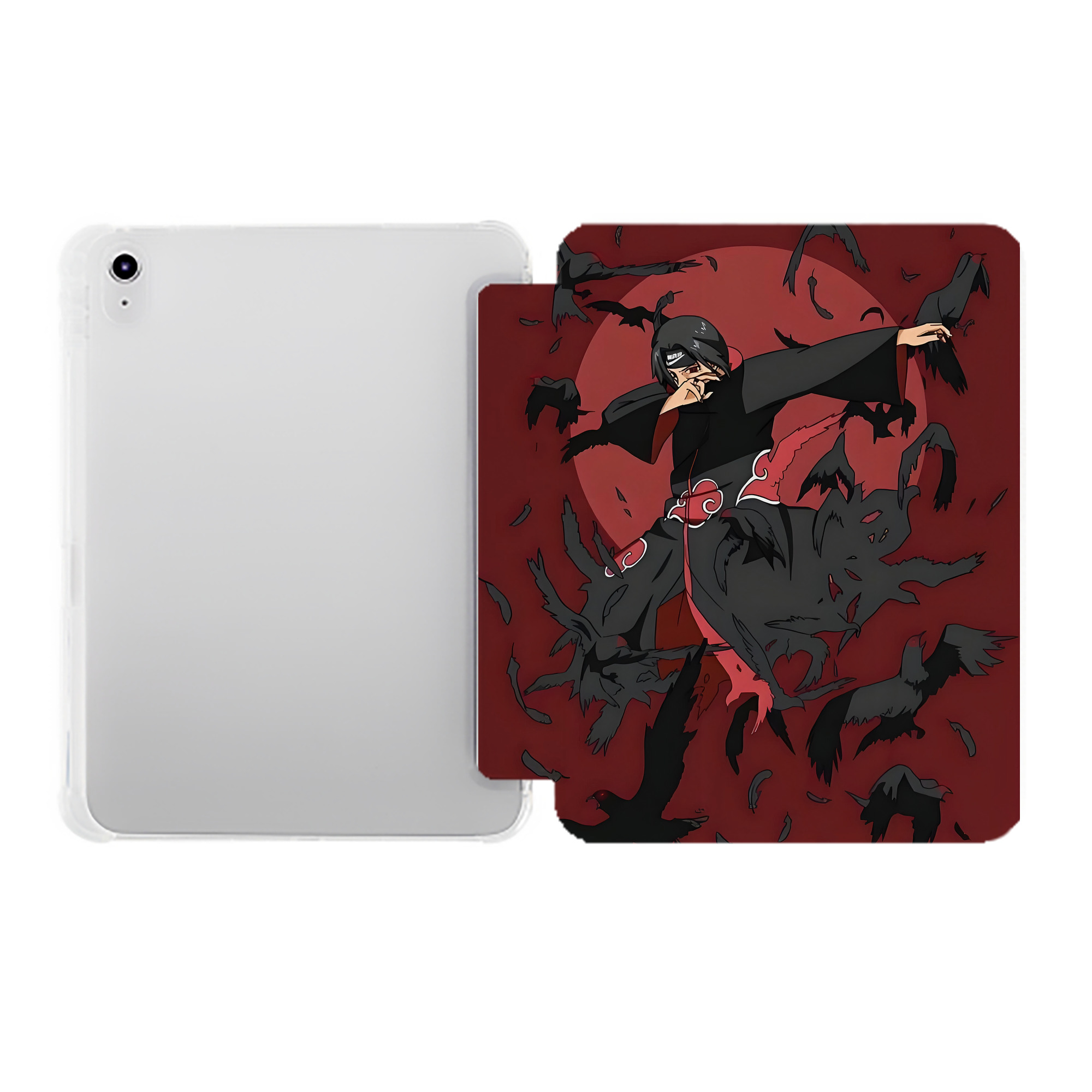 （画像用） NARUTO -ナルト- NARUTO -ナルト- 疾風伝 IPad ケース ペン収納付き 三つ折りスタンド PUレザー×シリコン 対応機種9.5/10.5/10.9インチ
